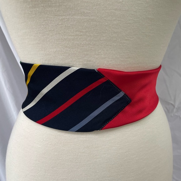 Custom handmade necktie obi wrap belt - Picture 7 of 9